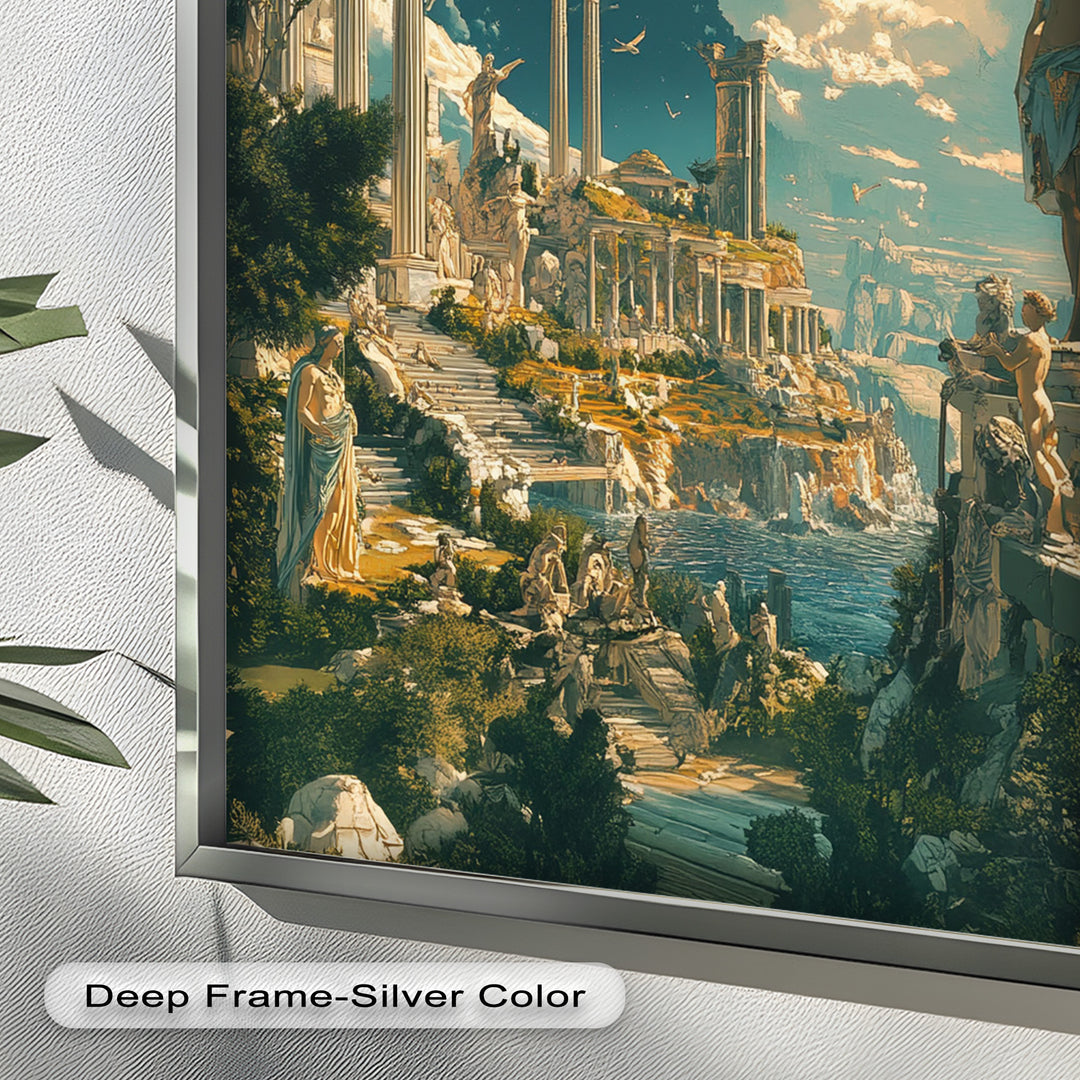 Majestic Temple of the Gods - Mythology Oil Painting