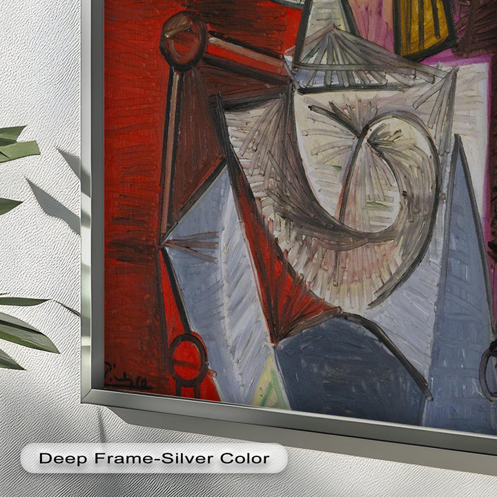 Knight of Angled Dreams – Picasso Cubist Oil Painting