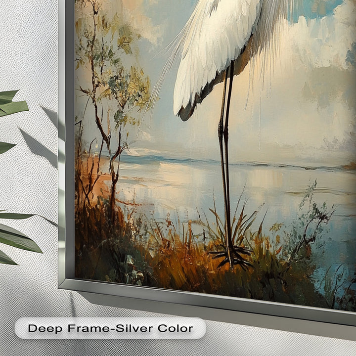 Grace of the Marshlands – Animal Oil Painting