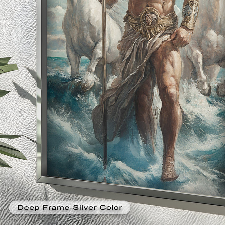 Lord of the Waves – Mythic Sea God Oil Painting