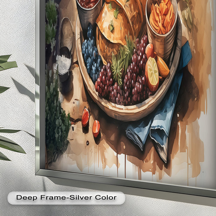 Frisch gebackenes Gebäck und Obststillleben - Food Painting