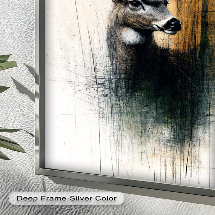 Majestic Deer Portrait - Animal Oil Painting