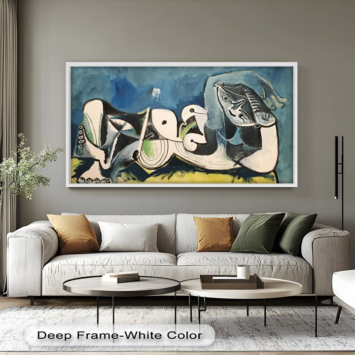 Resting in Abstraction – Reclining Figure Picasso Oil Painting