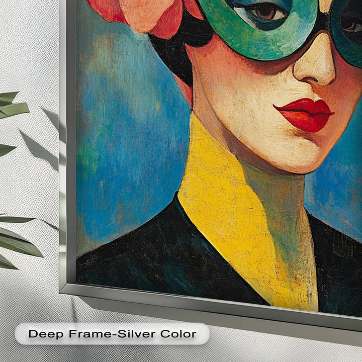Retro Elegance Oil Painting – Fauvism Woman