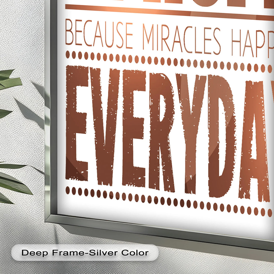 Believe in Hope – Motivational Oil Painting - MyPhotoStation
