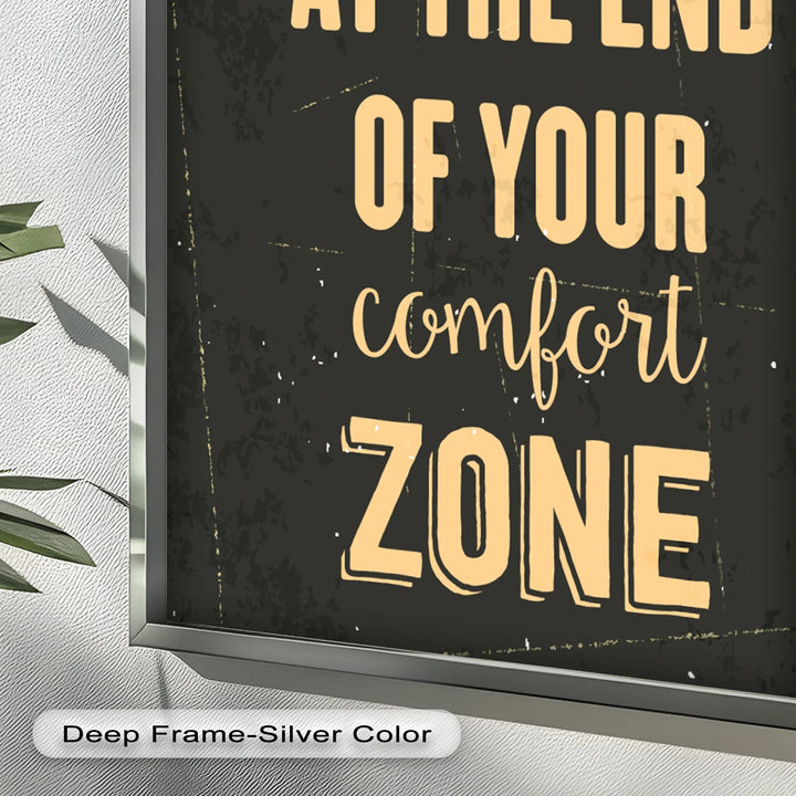 Life Begins at the End – Motivational Oil Painting - MyPhotoStation