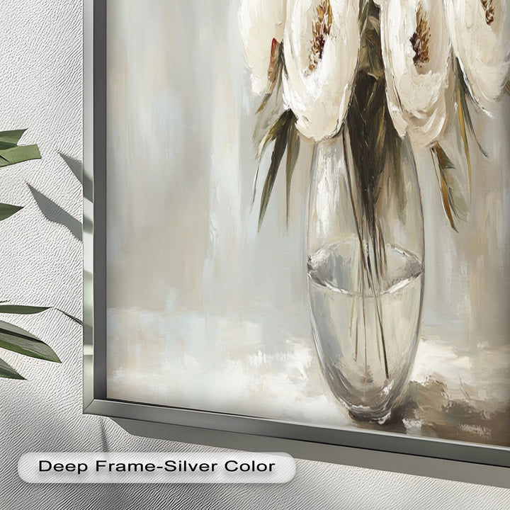White Peony Bouquet – Floral Oil Paintings
