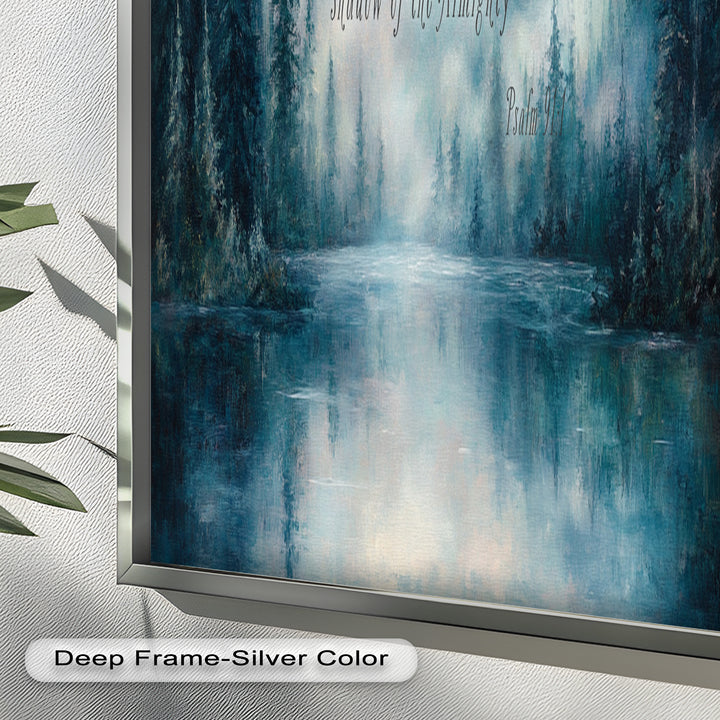 Psalm 91:1 – Divine Protection Bible Verse Oil Painting