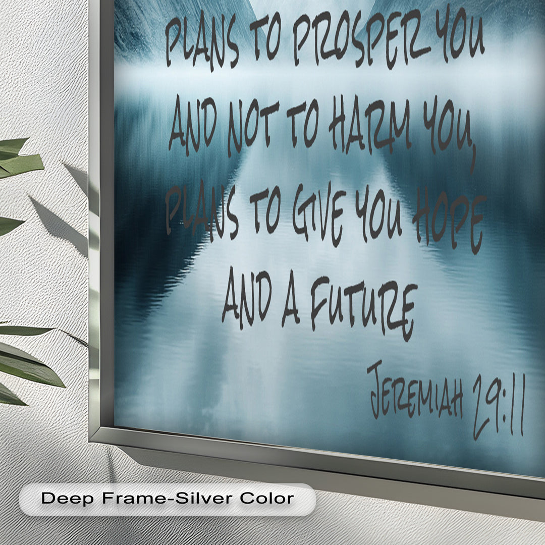Jeremiah 29:11 – God's Plan Bible Verse Oil Painting