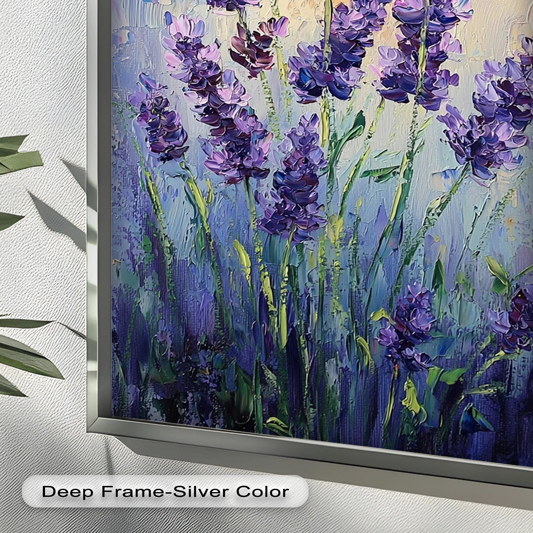 Impressionist Lavender Stalks - Flower Oil Painting – MyPhotoStation