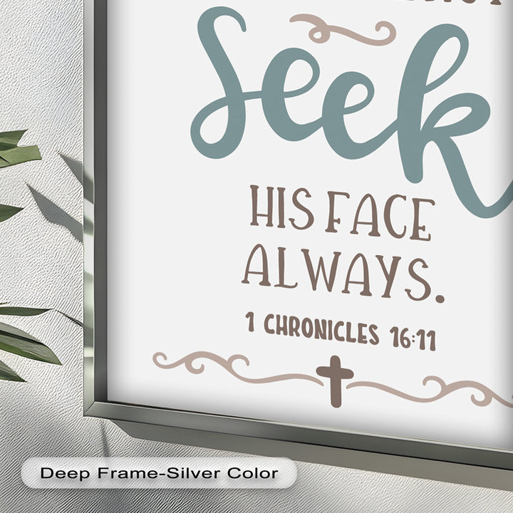 Seek His Face Always – 1 Chronicles 16:11 Oil Painting