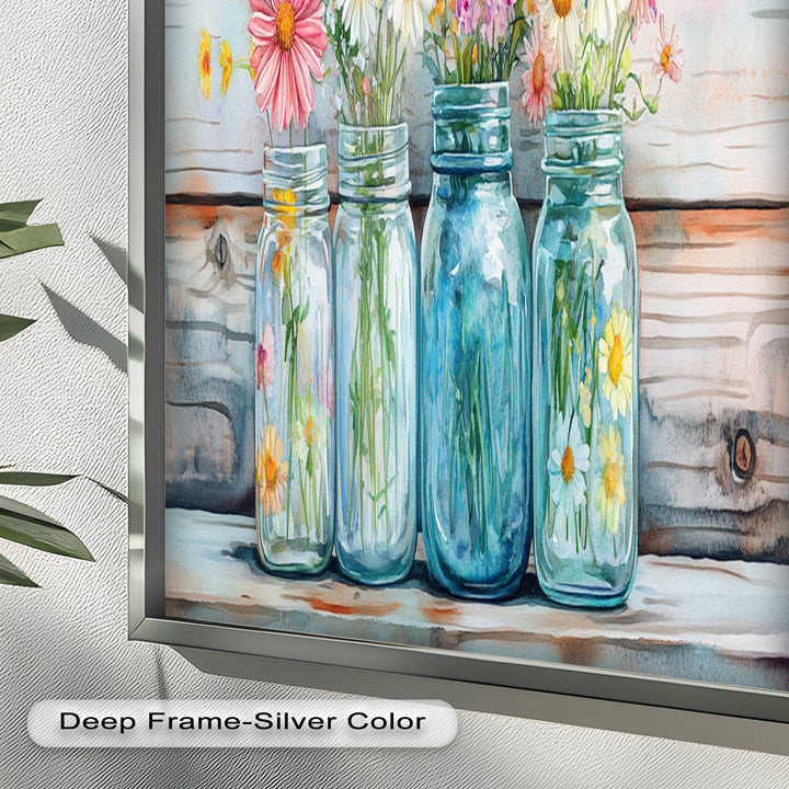 Flower Jars – Modern Oil Painting