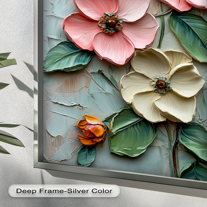 Petal Whispers – Floral Elegance Flower Oil Painting