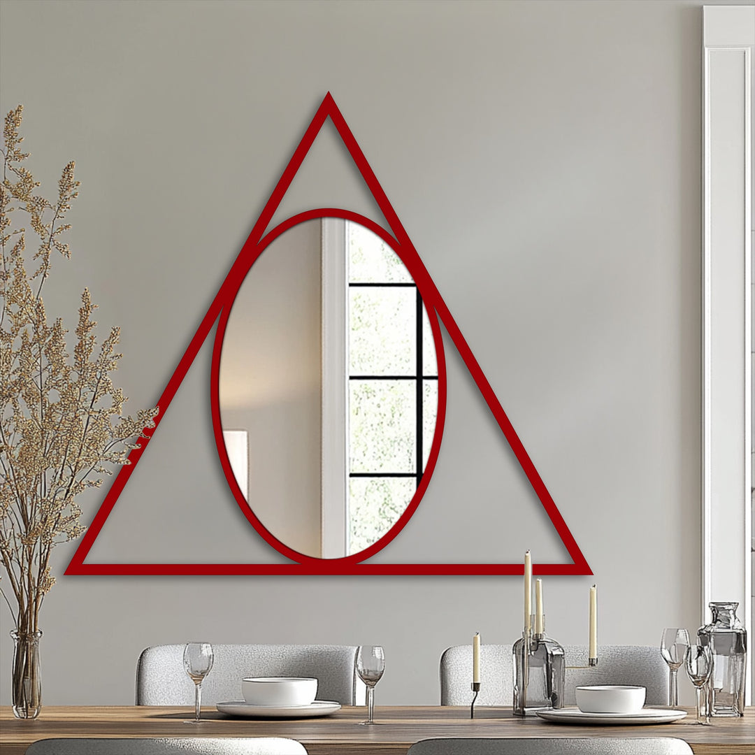 Bold architectural wall mirror