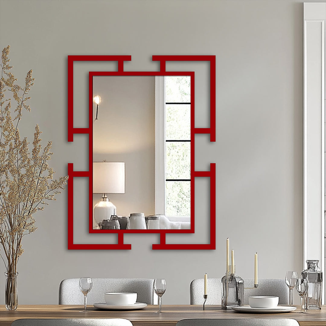 contemporary black metal mirror