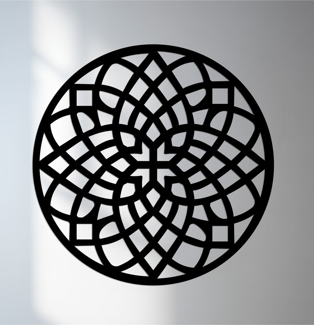 Celtic mandala round metal wall art for home décor