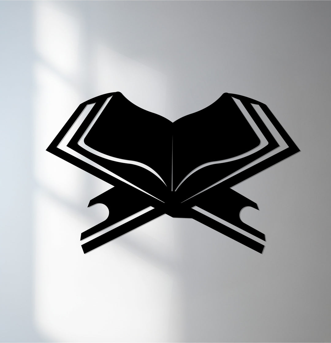 Open Quran metal wall art