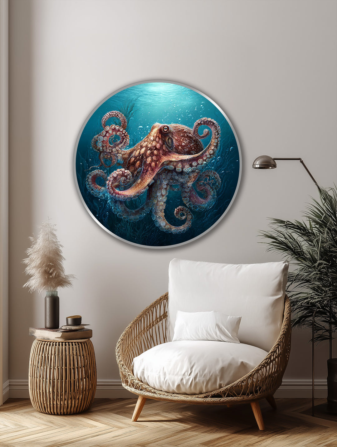 Polpo guardiano degli oceani profondi Quadro a Olio