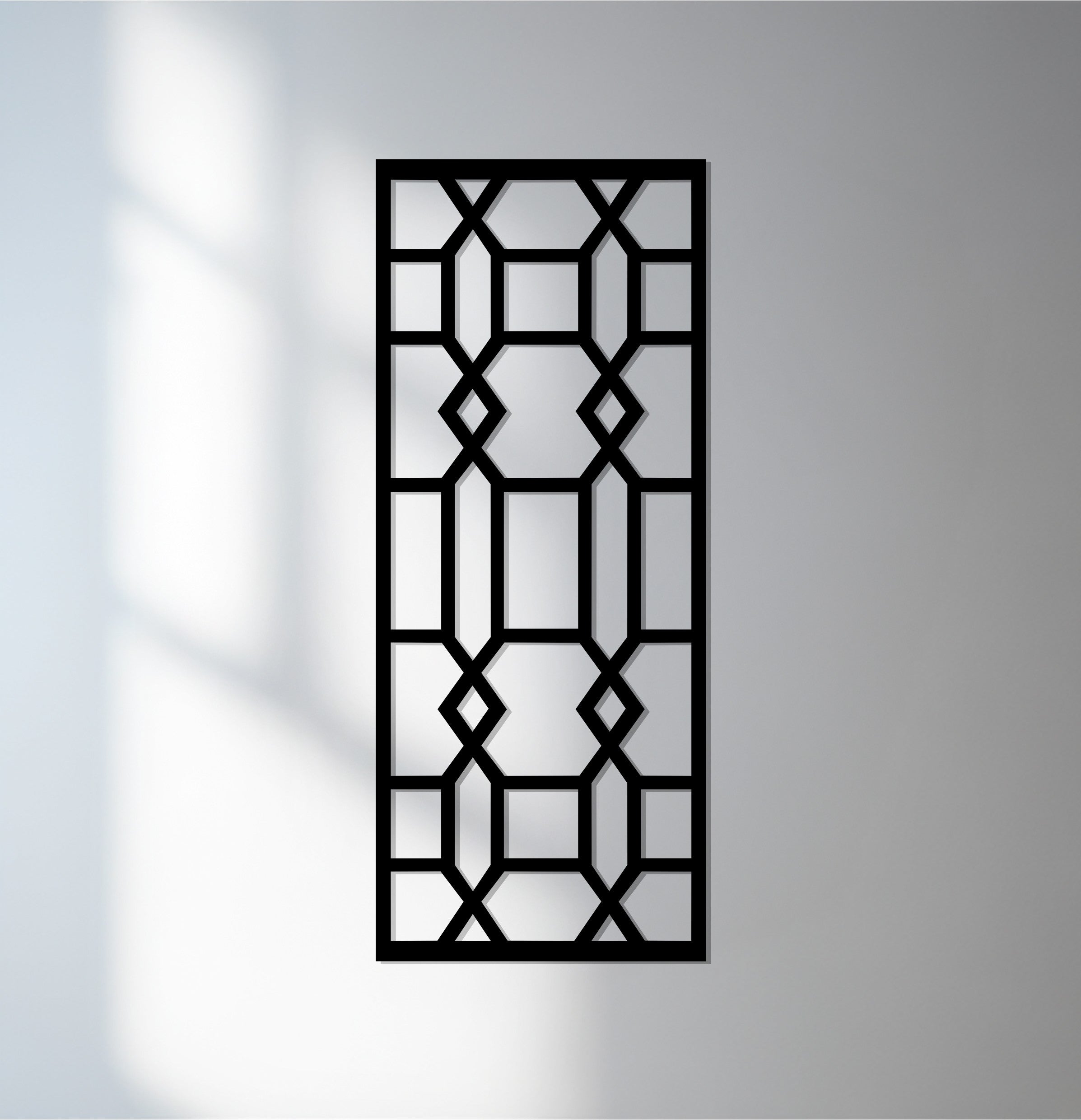 Architect Grid – Modern Geometric Metal Wall Art