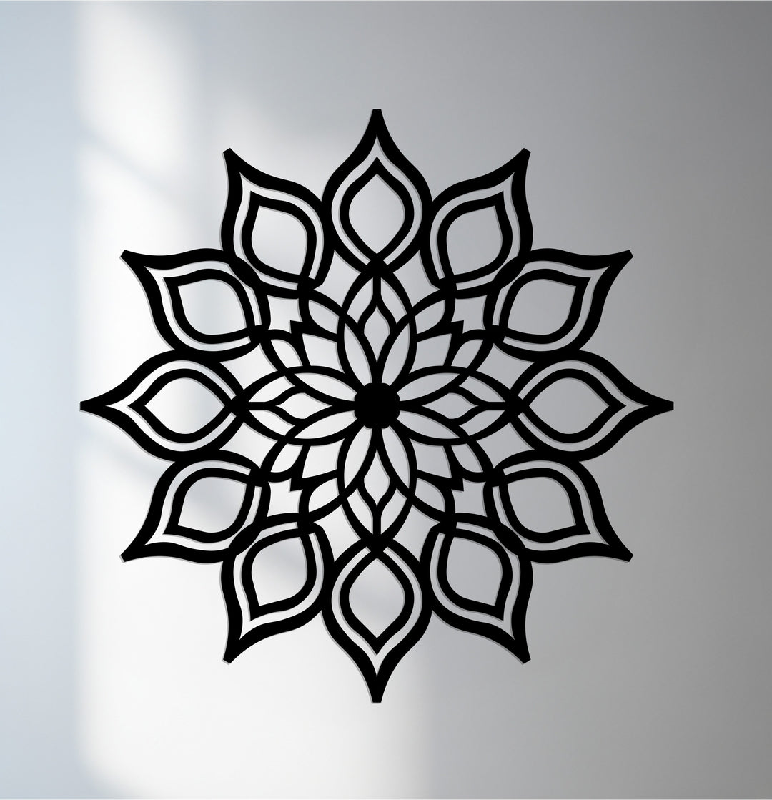 Lotus mandala metal wall art décor