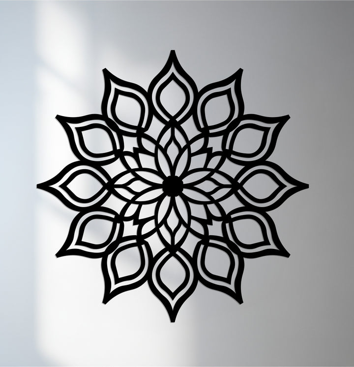 Lotus mandala metal wall art décor