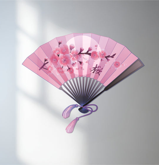 pink sakura metal wall art