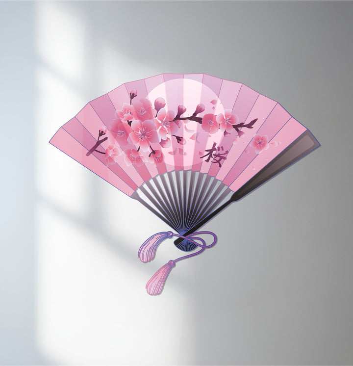 pink sakura metal wall art