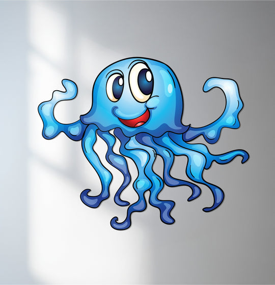 Cute jellyfish metal wall art for kids’ rooms