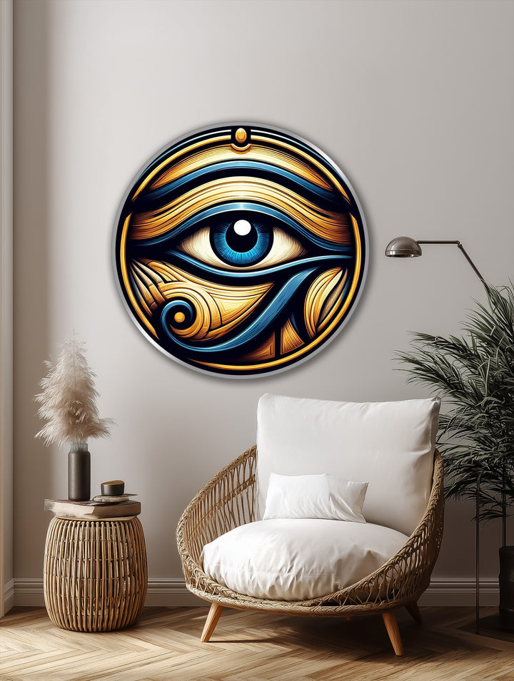 navy gold statement artwork