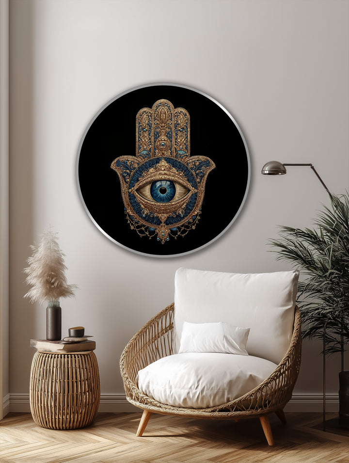 sacred eye round artwork