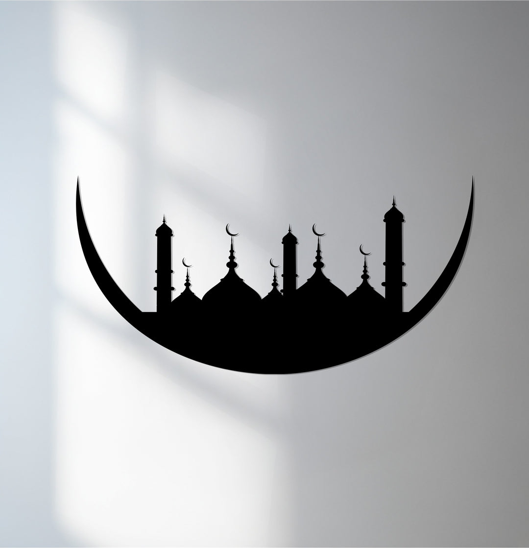 Islamic crescent mosque wall decor
