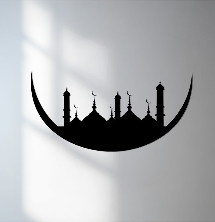 Islamic crescent mosque wall decor