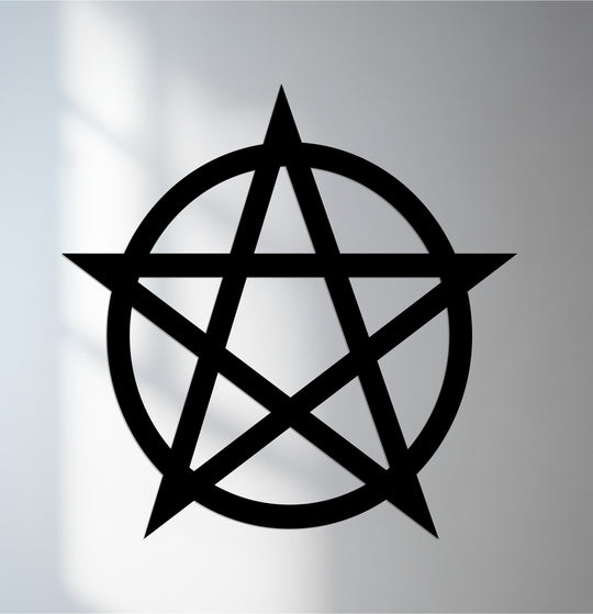 Visual rhythm flows through this pentagram metal wall art, creating a captivating star design that makes it a truly unique metal wall art piece.