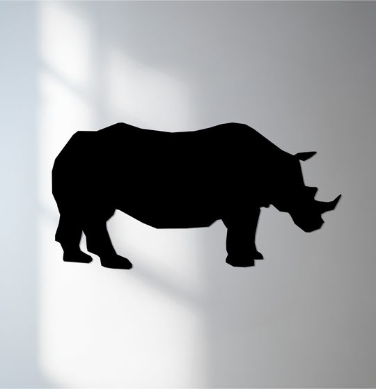 Experiencing the depth of the metal wall art rhino silhouette through its subtle layering effect provides a unique decoration wall art touch.