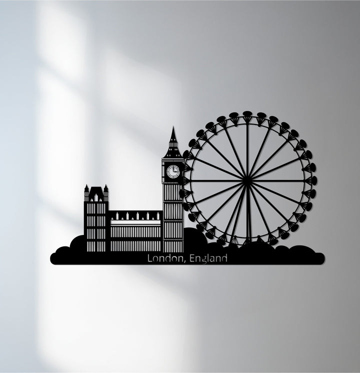 London skyline metal wall art city decor