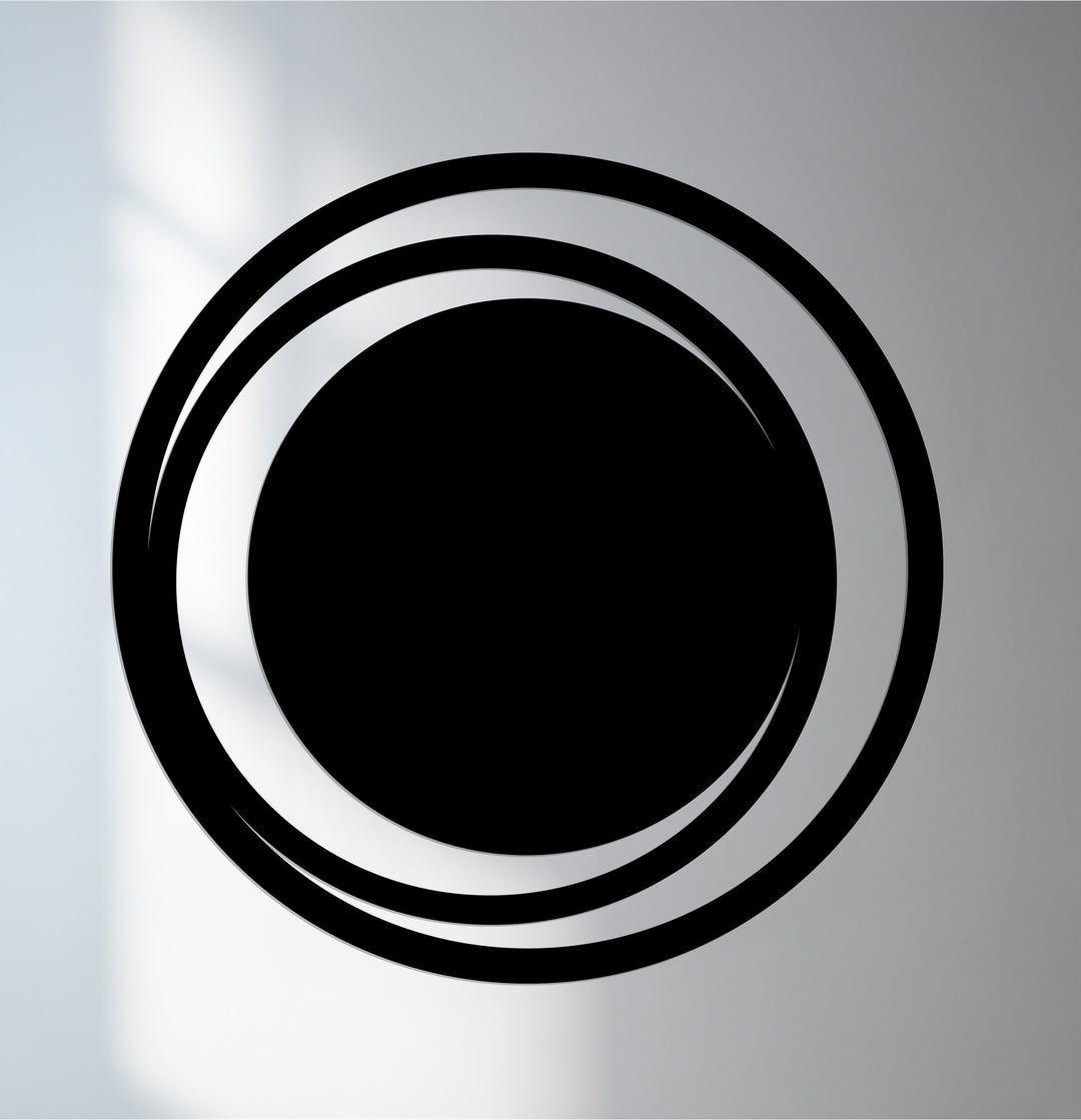 Concentric circle metal wall art modern décor