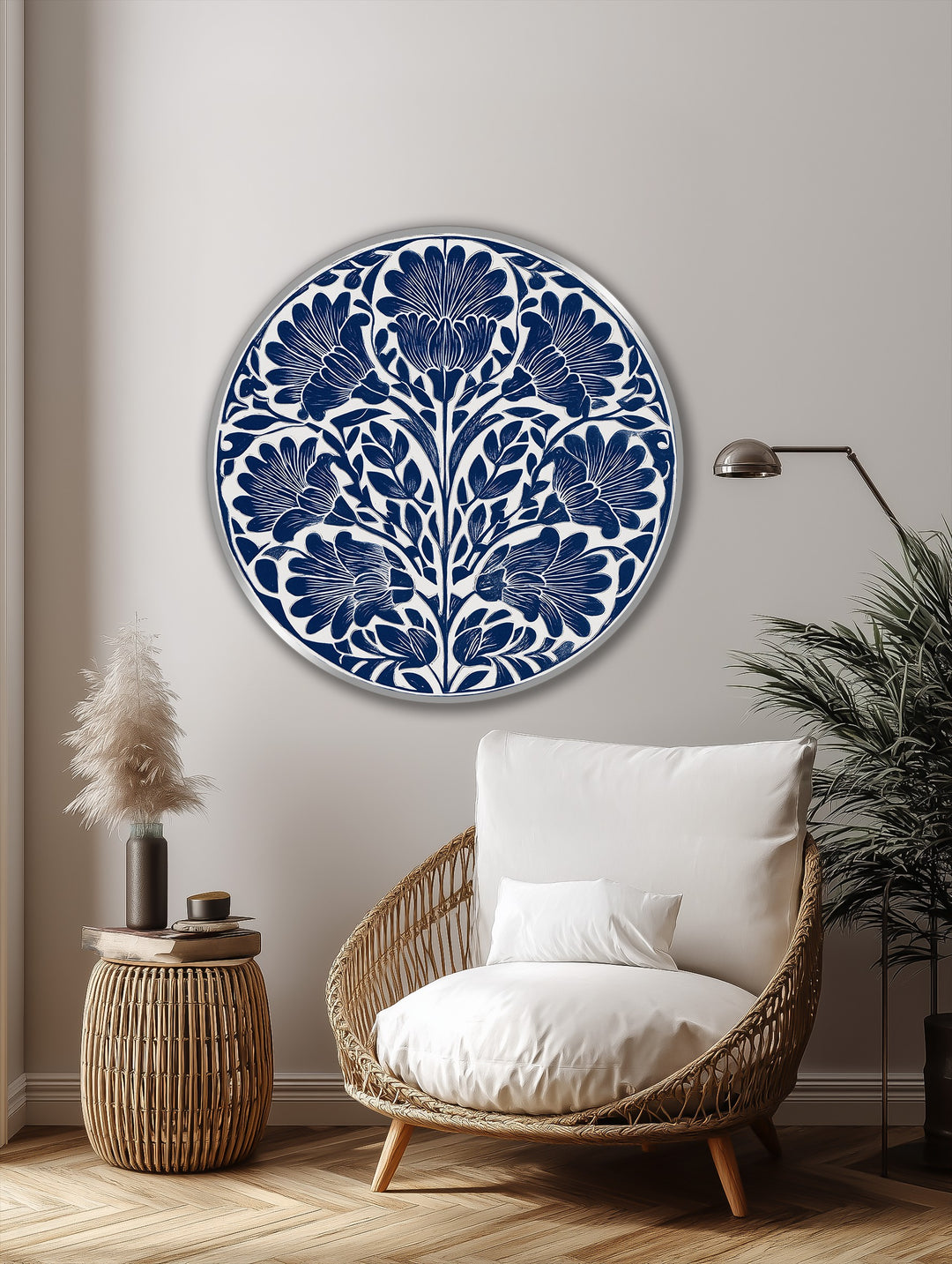 classic indigo wall artwork