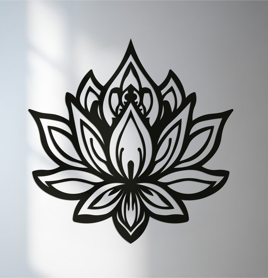 Lotus flower metal wall art décor