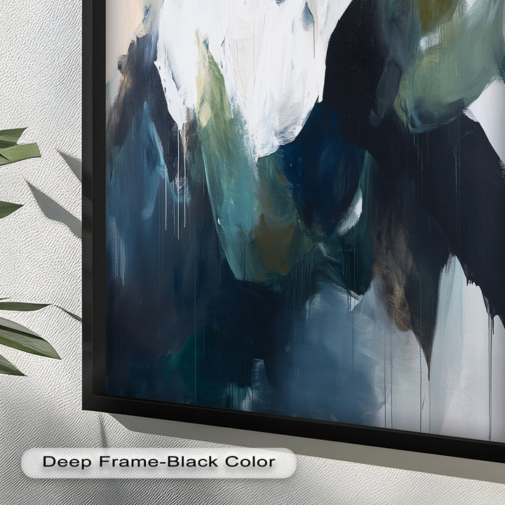 Eclipsed Range – Bold Mountain Shadows Abstract Oil Painting