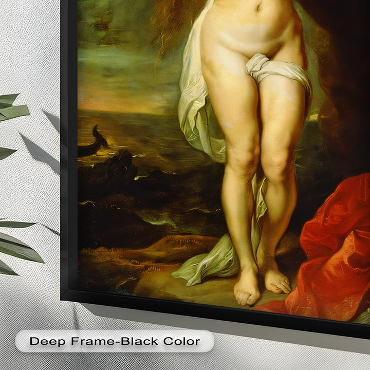 Andromeda Bound – Mythological Renaissance Nude Oil Painting