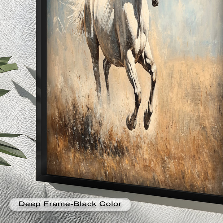 White Stallion Art – Horse Oil Painting