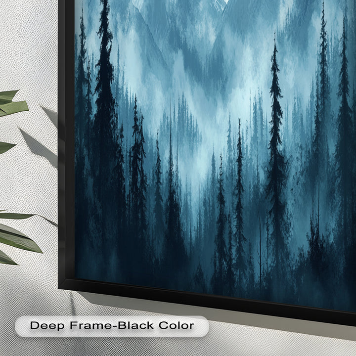 Misty Mountain Pines – Landscape Oil Paintings
