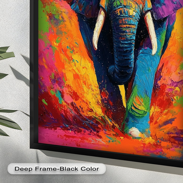 Color Explosion Elephant - Animal Oil Painting