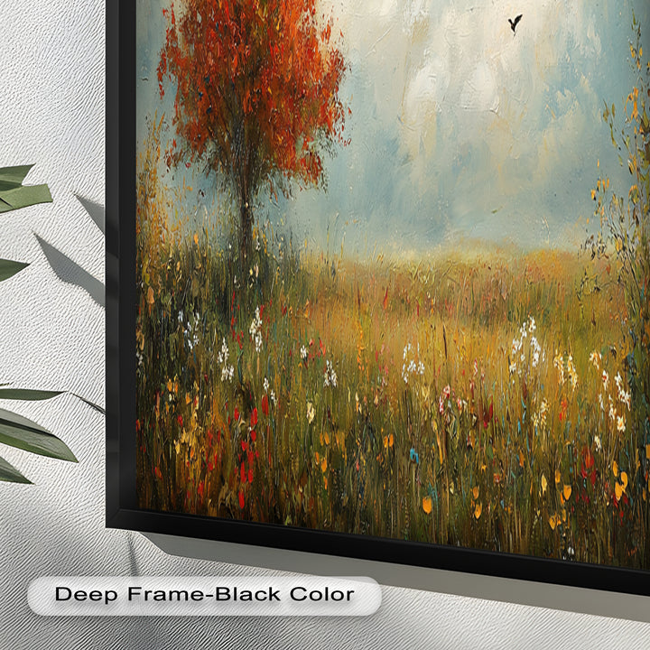 Autumn Serenity – Tree Landscape Oil Painting