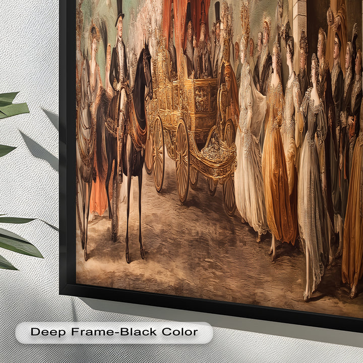 Royal Carriage Procession – Grand Baroque Parade Oil Painting