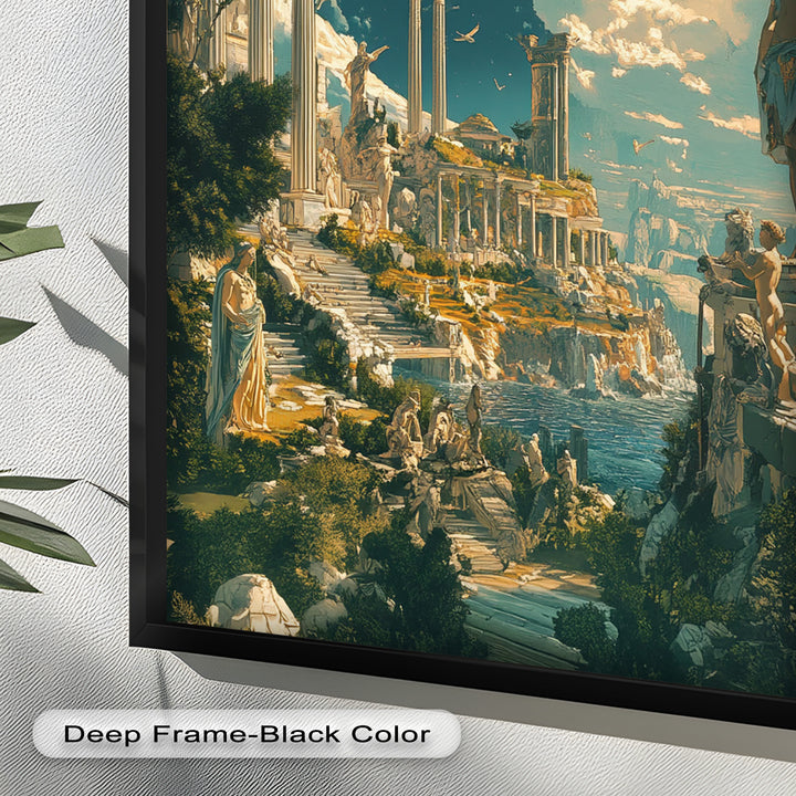Majestic Temple of the Gods - Mythology Oil Painting