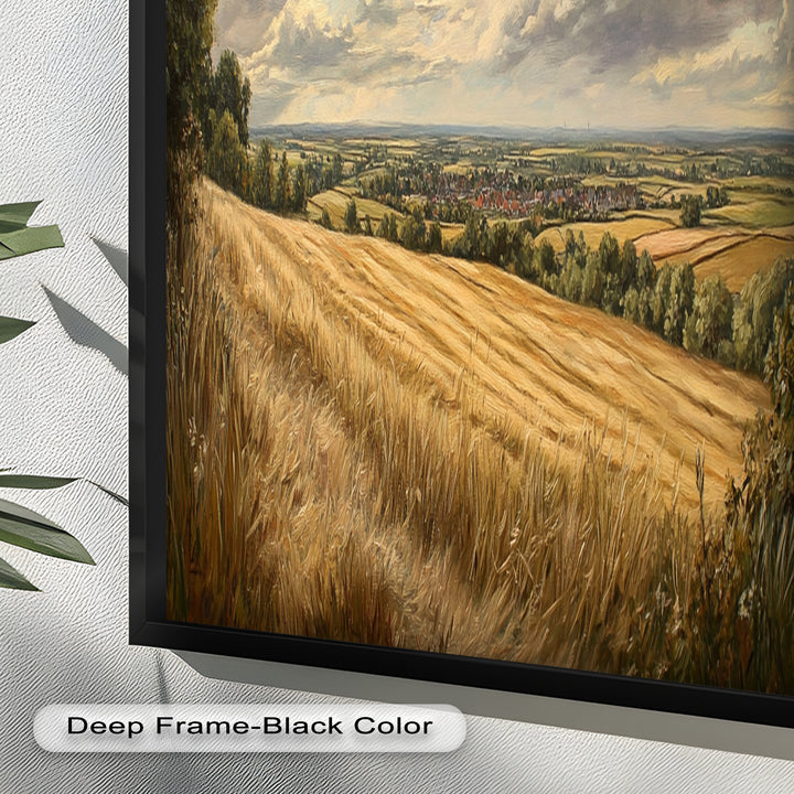 Golden Harvest View – Landscape Oil Paintings