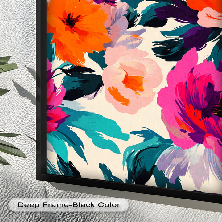 Bold Boho Bloom – Fauvist Floral Explosion Oil Painting