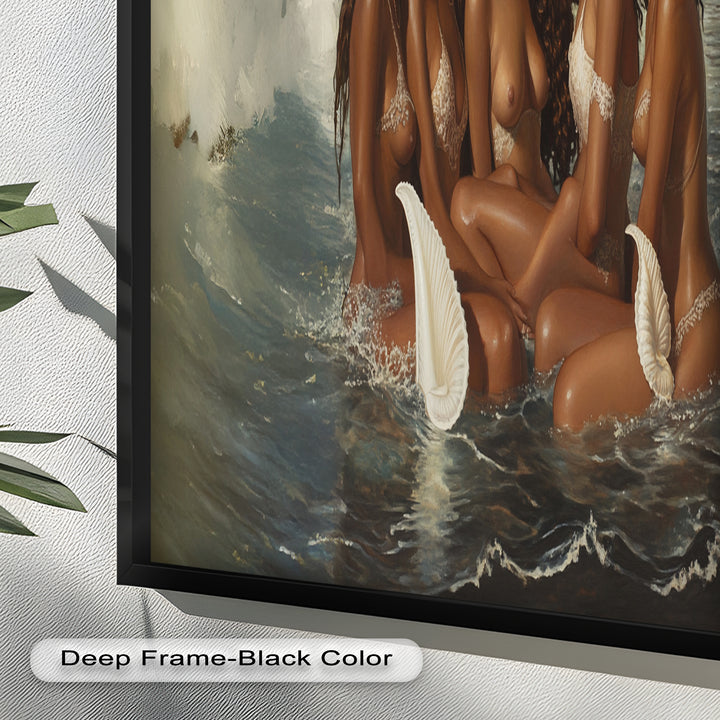 Daughters of the Tide – Mythical Sirens in a Renaissance Oil Painting