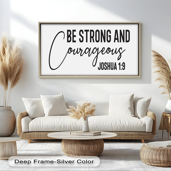 Be Strong and Courageous – Joshua 1:9 Bible Oil Painting